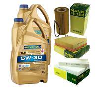 Mann Controllo Set 10L Ravenol Hls 5W-30 per BMW 5er E39 540i 535i