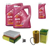 Mann Controllo Set 11 L mannol Elite 5W-40 per Renault Di Latitudine L70 2.0