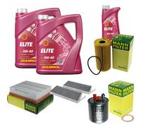 Mann Controllo Set 11 L mannol Elite 5W-40 per Renault Latitudine L70 2.0