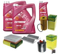 Mann Controllo Set 11 L mannol extreme 5W-40 per Renault Latitudine 2.0 DCI