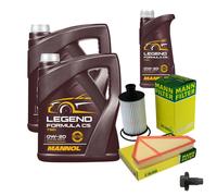 Mann Controllo Set 11 L mannol Legend Formula C5 0W-20 per Jaguar F-Tipo