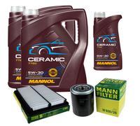 Mann Controllo Set 11L mannol Ceramica 5W-30 per Kia Sorento I 2.5 Crdi