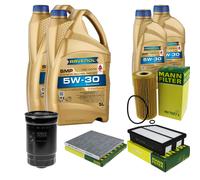 MANN Controllo Set 12 L 5W-30 RAVENOL SMP per KIA Sportage 2.0 CRDi AWD