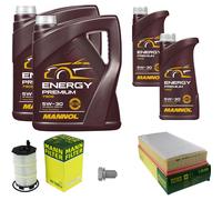 MANN Controllo Set 12 L MANNOL Energy Premium 5W-30 Per Audi Q7 4.2 FSI
