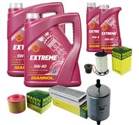 MANN Controllo Set 12 L MANNOL Extreme 5W-40 per Audi A6 Avant S6 quattro