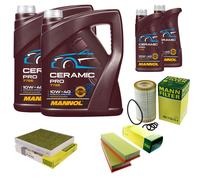 MANN Controllo Set 12L MANNOL Ceramic Pro 10W-40 Per Mercedes-Benz G-Klasse