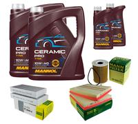 MANN Controllo Set 12L MANNOL Ceramic Pro 10W-40 Per Mercedes-Benz M-Klasse