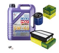 Mann Controllo Set 5 L Liqui Moly Scorrevolezza High-Tech 5W-40 per Kia Soul