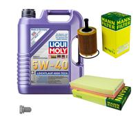 Mann Controllo Set 5 L Liqui Moly Scorrevolezza High-Tech 5W-40 per VW Audi Gold