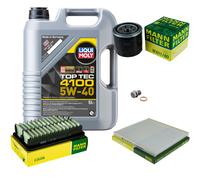 Mann Controllo Set 5 L Liqui Moly Top Tec 4100 5W-40 per Kia Rio III Ub