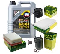 Mann Controllo Set 5 L Liqui Moly Top Tec 4100 5W-40 per Legno Renault Fluence