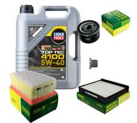 Mann Controllo Set 5 L Liqui Moly Top Tec 4100 5W-40 per Renault Scénic II