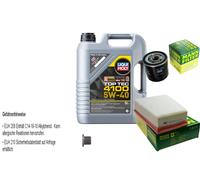 Mann Controllo Set 5 L Liqui Moly Top Tec 4100 5W-40 per Renault Scénic III
