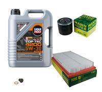 Mann Controllo Set 5 L Liqui Moly Top Tec 4200 5W-30 per Mazda 6 Stazione