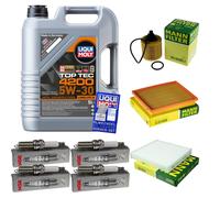 MANN Controllo Set 5 L Liqui Moly Top Tec 4200 5W-30 Per Toyota Auris 1.8