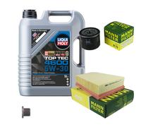 Mann Controllo Set 5 L Liqui Moly Top Tec 4600 5W-30 per Renault Scénic, II