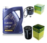 MANN Controllo Set 5 L MANNOL Classic 10W-40 per VW Transporter III Bus 1.6 D