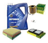 MANN Controllo Set 5 L MANNOL Defender 10W-40 Per BMW 3er Compact 316i 318