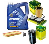 MANN Controllo Set 5 L MANNOL Defender 10W-40 Per BMW 3er Compact 318tds