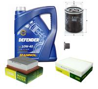 Mann Controllo Set 5 L mannol Defender 10W-40 per Legno Renault Grand Scénic III