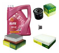 Mann Controllo Set 5 L mannol Elite 5W-40 per Legno Per Renault Grand Scénic III
