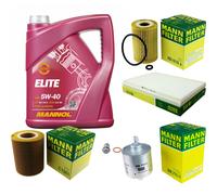 MANN Controllo Set 5 L MANNOL Elite 5W-40 Per Mercedes A-Klasse W168 Vaneo