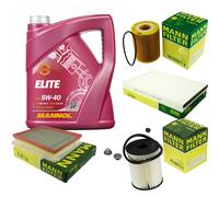 Mann Controllo Set 5. L mannol Elite 5W-40 per Opel Astra H Caravan L35