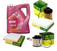 Mann Controllo Set 5 L mannol Elite 5W-40 per Opel Astra J 2.0