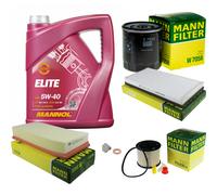 Mann Controllo Set 5 L mannol Elite 5W-40 per Peugeot 406 Break 8E/F & 2.0