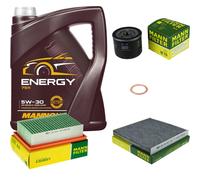 Mann Controllo Set 5 L mannol Energia 5W-30 per Intelligente Fortwo Coupé