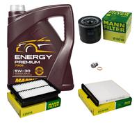 MANN Controllo Set 5 L MANNOL Energy Premium 5W-30 Per Mazda 2 1.5 DJ DL