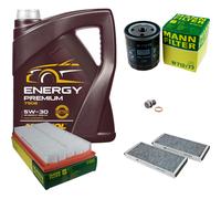 MANN Controllo Set 5 L MANNOL Energy Premium 5W-30 Per Mazda MPV II 2.3