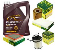 MANN Controllo Set 5 L MANNOL Energy Premium 5W-30 Per Opel Astra H Caravan