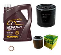 MANN Controllo Set 5 L MANNOL Energy Premium 5W-30 Per Opel Campo 2.5 D 4X4