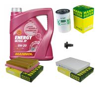 MANN Controllo Set 5 L MANNOL Energy Ultra JP 5W-20 Per Ford Fusion JU 1.6