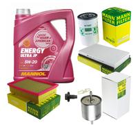 MANN Controllo Set 5 L MANNOL Energy Ultra JP 5W-20 Per Mazda Tribute EP 2.0