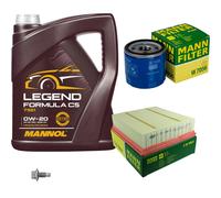 MANN Controllo Set 5 L MANNOL Legend Formula C5 0W-20 Per Opel Corsa E 1.0
