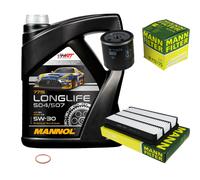 MANN Controllo Set 5 L MANNOL Longlife 504/507 5W-30 per Opel Frontera B 2.2i