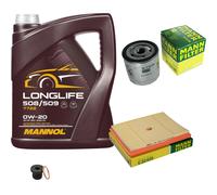 MANN Controllo Set 5 L MANNOL Longlife 508/509 0W-20 Per Skoda Seat Kamiq