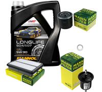 MANN Controllo Set 5 L MANNOL Longlife 5W-30 per Hyundai Santa Fé I 2.7 V6