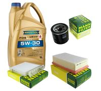 MANN Controllo Set 5 L RAVENOL FDS 5W-30 per Renault Clio III 2.0 16V