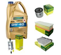 MANN Controllo Set 5 L RAVENOL SSL 0W-40 per VW Jetta IV 1.4 TSI