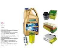 MANN Controllo Set 5 L RAVENOL VSE 0W-20 per VW Beetle 1.4 TSI