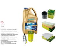 MANN Controllo Set 5 L RAVENOL VSE 0W-20 per VW Beetle 1.4 TSI