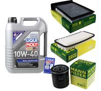 MANN Controllo Set 5L 10W-40 Liqui Moly per Toyota Aygo 1.0 Citroën C1
