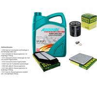 Mann Controllo Set 5L Addinol 0540 Super Light 5W-40 per Chevrolet Scintilla