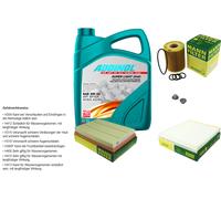 Mann Controllo Set 5L Addinol 0540 Super Light 5W-40 per IN Legno Opel Meriva