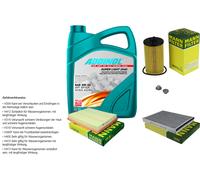 Mann Controllo Set 5L Addinol 0540 Super Light 5W-40 per Opel Astra TG