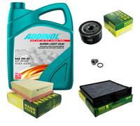 MANN Controllo Set 5L ADDINOL 0540 SUPER LIGHT 5W-40 Per Renault Scénic II