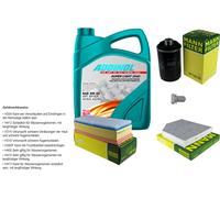 MANN Controllo set 5L ADDINOL 0540 SUPER LUCE 5W-40 per Audi A4 Avant